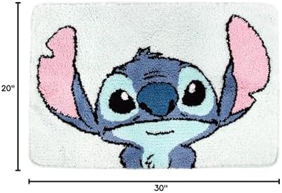 Jay Franco Disney Lilo & Stitch Floral Fun Tufted Polyester Bath Rug, Kids Bath - Image 3
