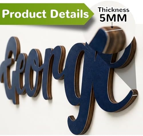 Personalized Wooden Name Sign for Nursery - Image 3