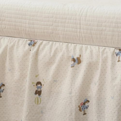 Crib Skirt with Platform, Ruffled Wave Design Baby Bed Skirt - Image 2
