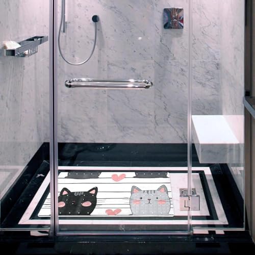 Non Slip Bathtub and Shower Mat 26.8x15.1 inch, Bath Mat - Image 6
