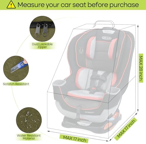ZRRAJOY Padded Car Seat Travel Bag - Image 2