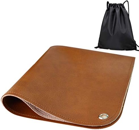 Linkidea Vegan Leather Splat Mat, Under High Chair Floor Mat - Image 2