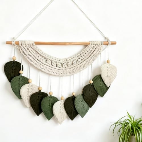 MSFENG Macrame Wall Hanging Tapestry Boho Wall Decor Wall Art Decorations by MSFENG