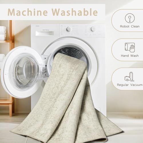 Washable Rugs 3x5 Area Rugs for Living Room, Laundry Room - Image 4