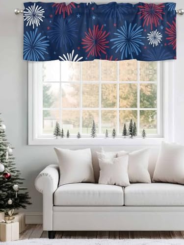 July 4th Kitchen Curtains Valances - Image 4