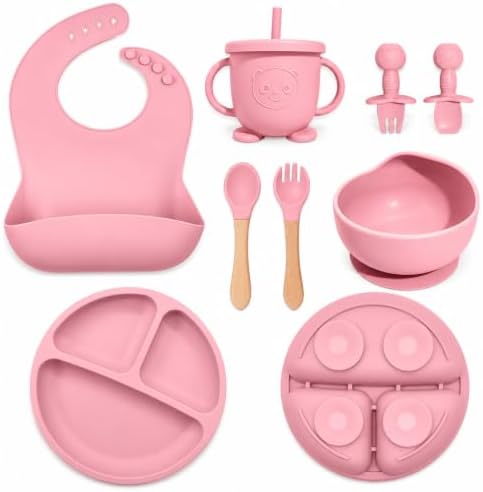Silicone Baby Feeding Utensils Set by Catvegue