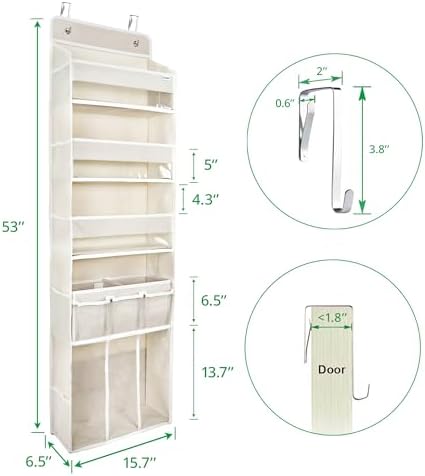 Door Hanging Storage Organizer, - Image 5