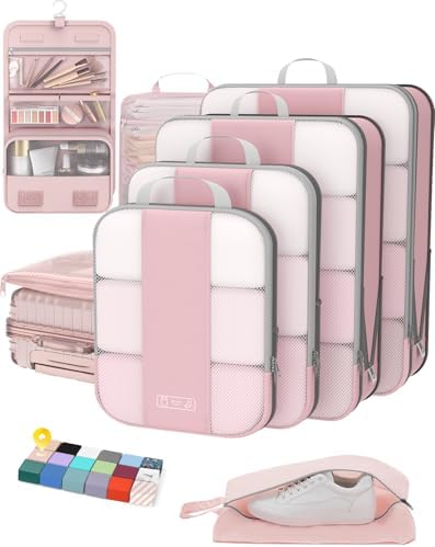 OlarHike 8 Set Compression Packing Cubes by OlarHike