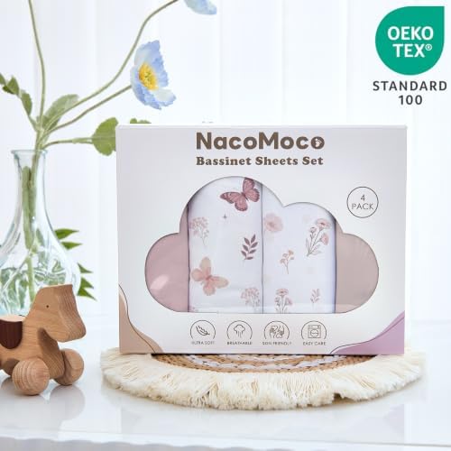 4 Pack Bassinet Sheets - Image 6