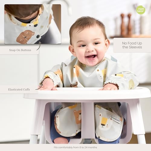 Waterproof Smock Baby Bibs for Eating - Image 6