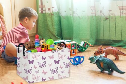 Essme Rectangular Butterfly Baskets, Kids Storage Basket - Image 7