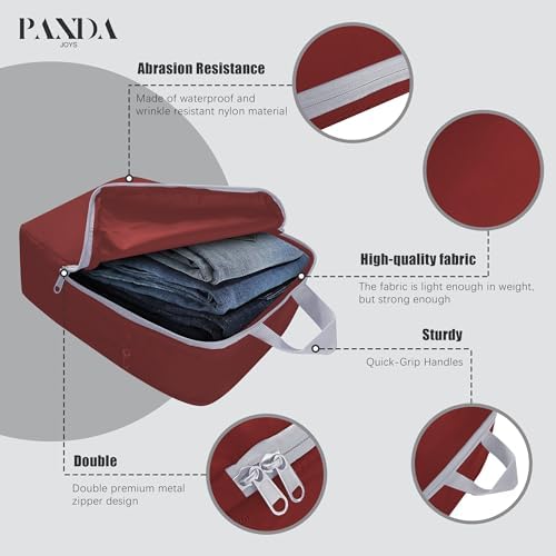 PANDA JOYS 4 Set Compression Packing Cubes Travel - Image 4