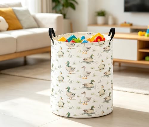 Baby Laundry Basket Baby Nursery Hamper Kids Laundry Basket Toy Storage Bin - Image 4