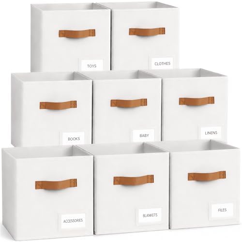 Storage Cubes 8 Pack, 11 Inch Fabric Storage Cubes Organizer Bins by Unknown