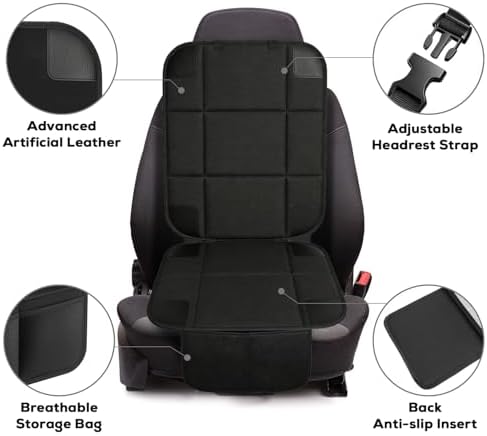 VLM Car Seat Protector for Child Car Seat, 600D Waterproof Padded Cover - Image 3