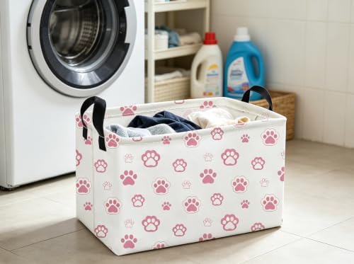Essme Rectangular Pink Baskets, Dog Basket - Image 3