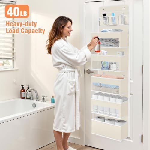 Over The Door Organizer Storage Large Capacity Hanging Bedroom Storage - Image 5