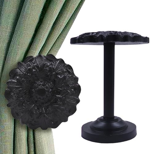 The Metal Magician Wall Mounted Floral Curtain Holdbacks by The+Metal+Magician
