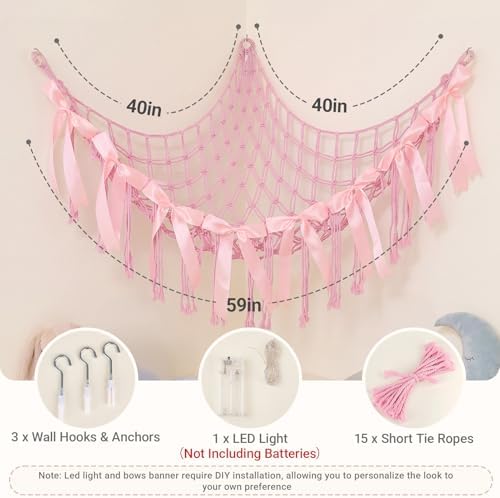 Basumee Stuffed Animals Storage Hammock - Image 6
