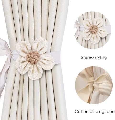 SRG Curtain Tiebacks for Curtains 4 Pack, Decorative Curtain Holdbacks for - Image 4