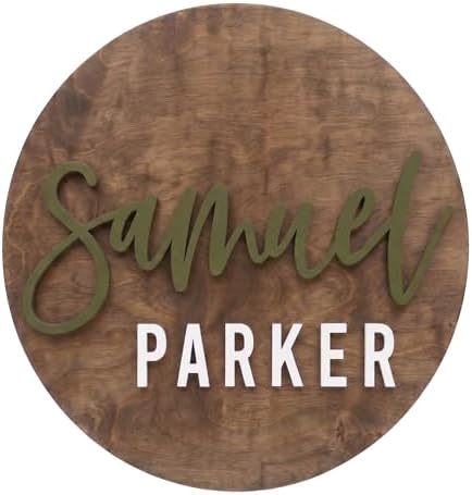 Nursery Name Sign, Baby Name Sign, Custom Wooden Name Plaque by Obsidian+Home+Creations