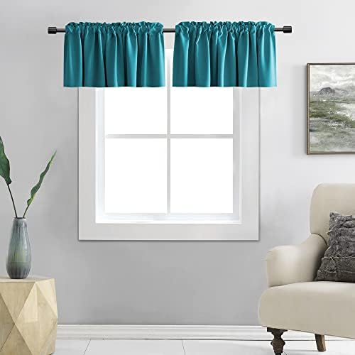 DONREN Teal Valances for Windows by DONREN