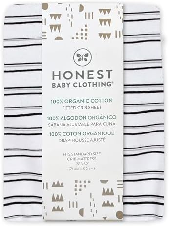 HonestBaby Unisex-Baby Classics Fitted Crib Sheets Set Standard Mattress - Image 2