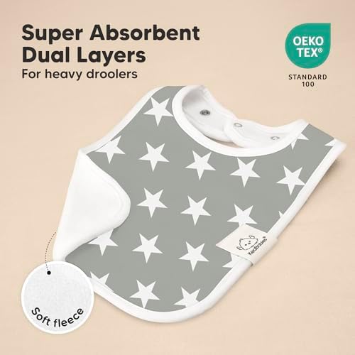 KeaBabies 8-Pack Organic Baby Bibs - Image 4