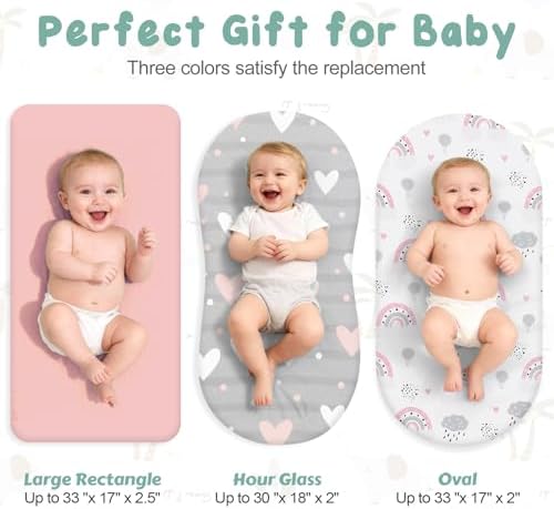 3 Pack Stretchy Bassinet Sheets - Image 3