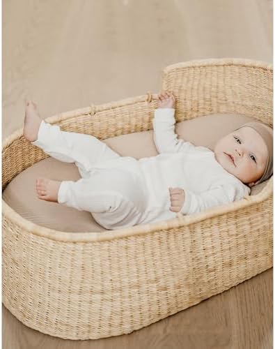 Konssy 2 Pack Muslin Bassinet Sheets - Image 2