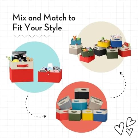 RiverRidge Kids 2pc Folding Storage Bins Set - Image 5