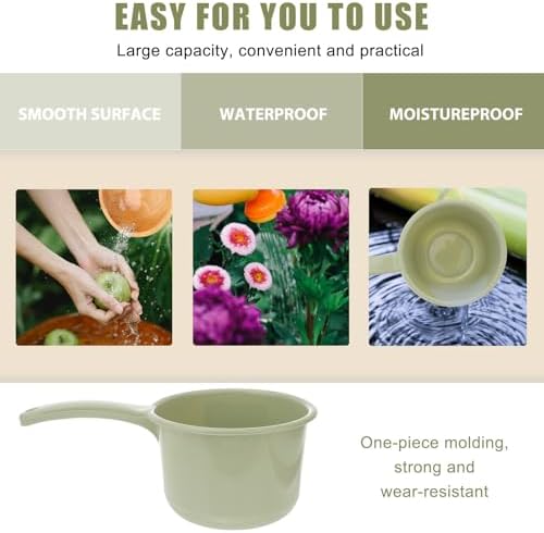 Multi-functional Plastic Water Scoops 2pcs Light Colored Household and Bath - Image 5