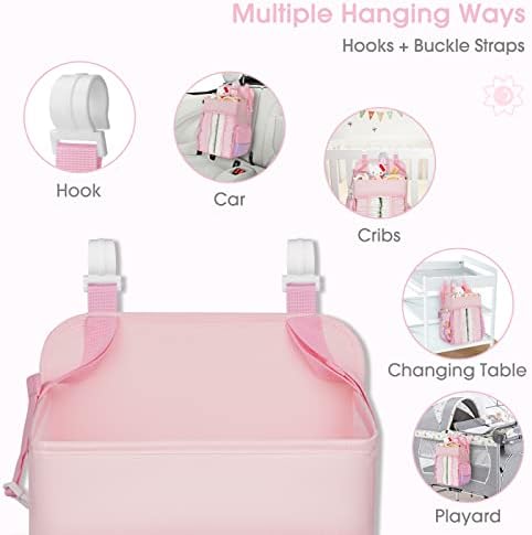 Maliton Hanging Diaper Caddy Nursery Caddy Organizer - Image 2