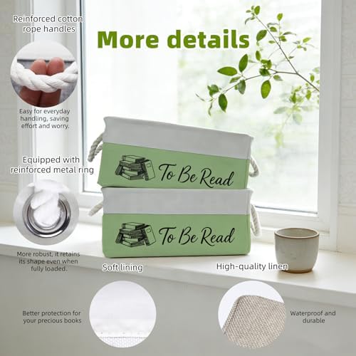 TBR Book Storage Basket Bin - Image 6