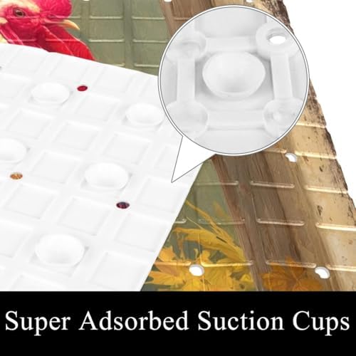 Bath Tub Shower Mat, Washable Bathtub Floor Mats, Suction Cups and Drain Holes - Image 3