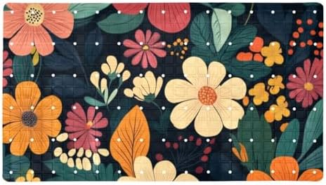 Bathtub Mat Non Slip 26.8x15.1 Inch, Flower Shower Mat by Anna+Cowper