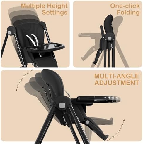 High Chairs for Babies and Toddlers Foldable - Image 4