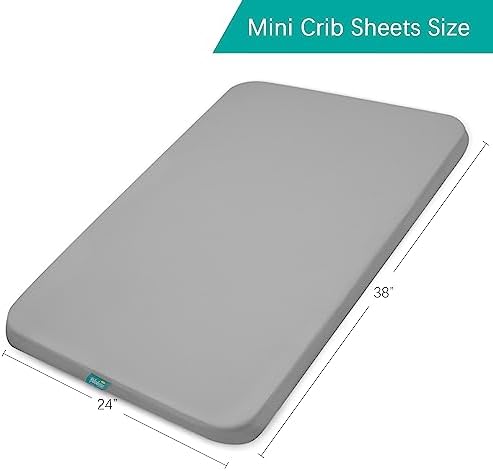 Mini Crib Sheets Waterproof 2 Pack - Image 5