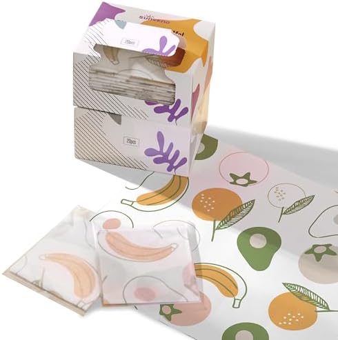 SUNVENO Disposable Placemats for Baby, Sticky Individually Wrapped Table Mats by SUNVENO