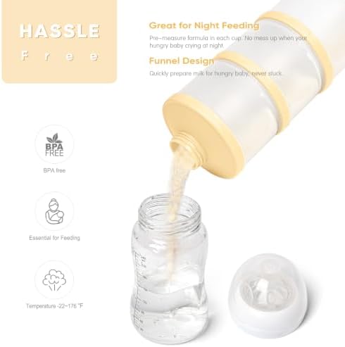 Termichy Stackable Formula Dispenser Portable: Milk Powder Container to go - Image 5