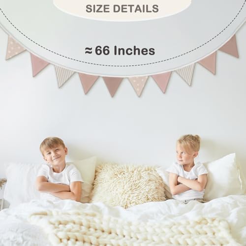 Girls Room Decor, Nursery Baby Girls Bunting Banner Floral Toddler Room Decor - Image 3