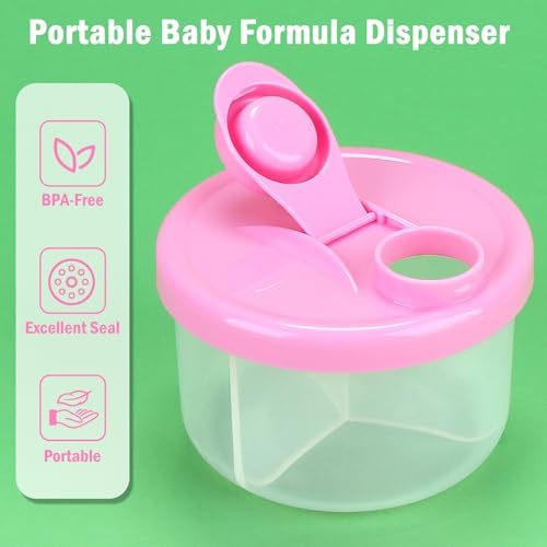 Accmor Baby Formula Dispenser On The Go, Rotating Formula Container to Go - Image 2