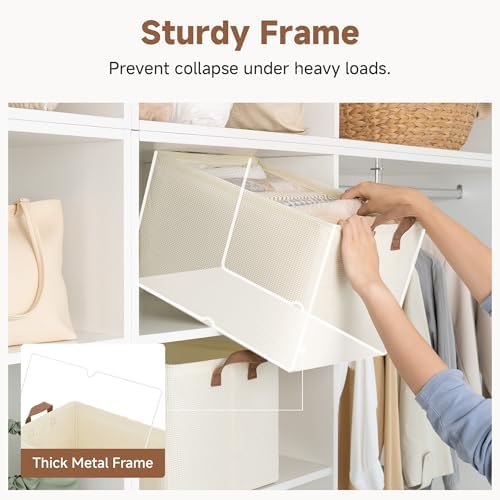 StorageWorks 45L Closet Storage Bins, Storage Baskets - Image 4