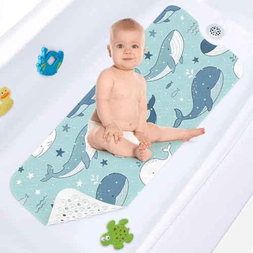 Bathtub Shower Mat 40X16 Inch, for Toddler, Ocean Star - Image 3