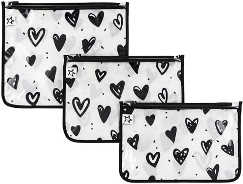 Tiny Twinkle Diaper Bag Organizing Pouches|3 Pack Mess-Proof Clear Front Travel by TinyTwinkle