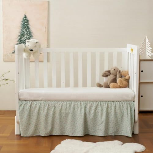 Crib Skirt Dust Ruffle, Microfiber Crib Bed Skirt - Image 6