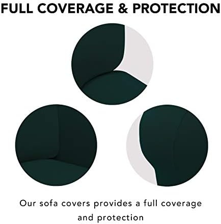 PureFit Super Stretch Chair Covers Fleece Couch Covers - Image 3