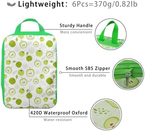6 Pcs Compression Packing Cubes, Packing Cubes - Image 6