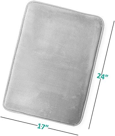 Clara Clark Bathroom Rugs, Velvet Memory Foam Bath Mat, Machine Washable Bath - Image 3