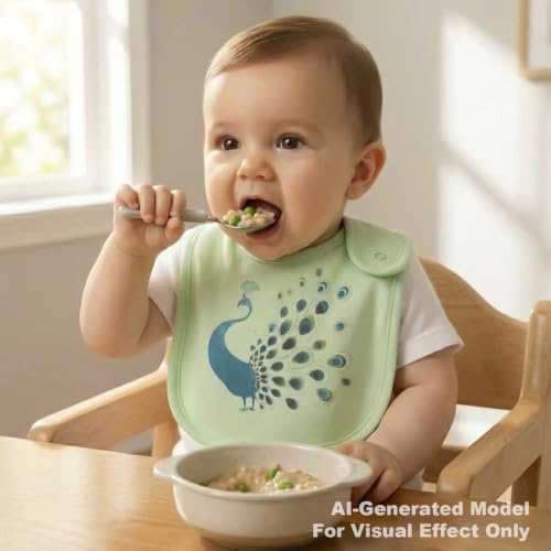 Maiwa 6 Pack Waterproof Cotton Baby Bibs - Image 6